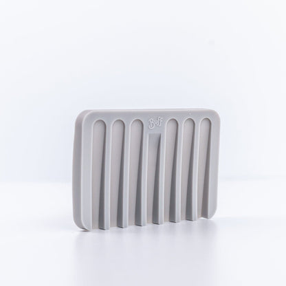 Grey Silicone Soap Dish